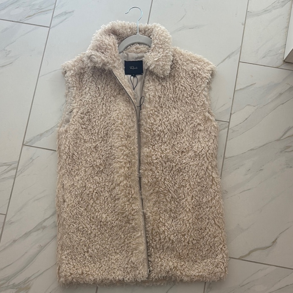 Rails Cream Sherpa Vest Cozy Warm Outerwear